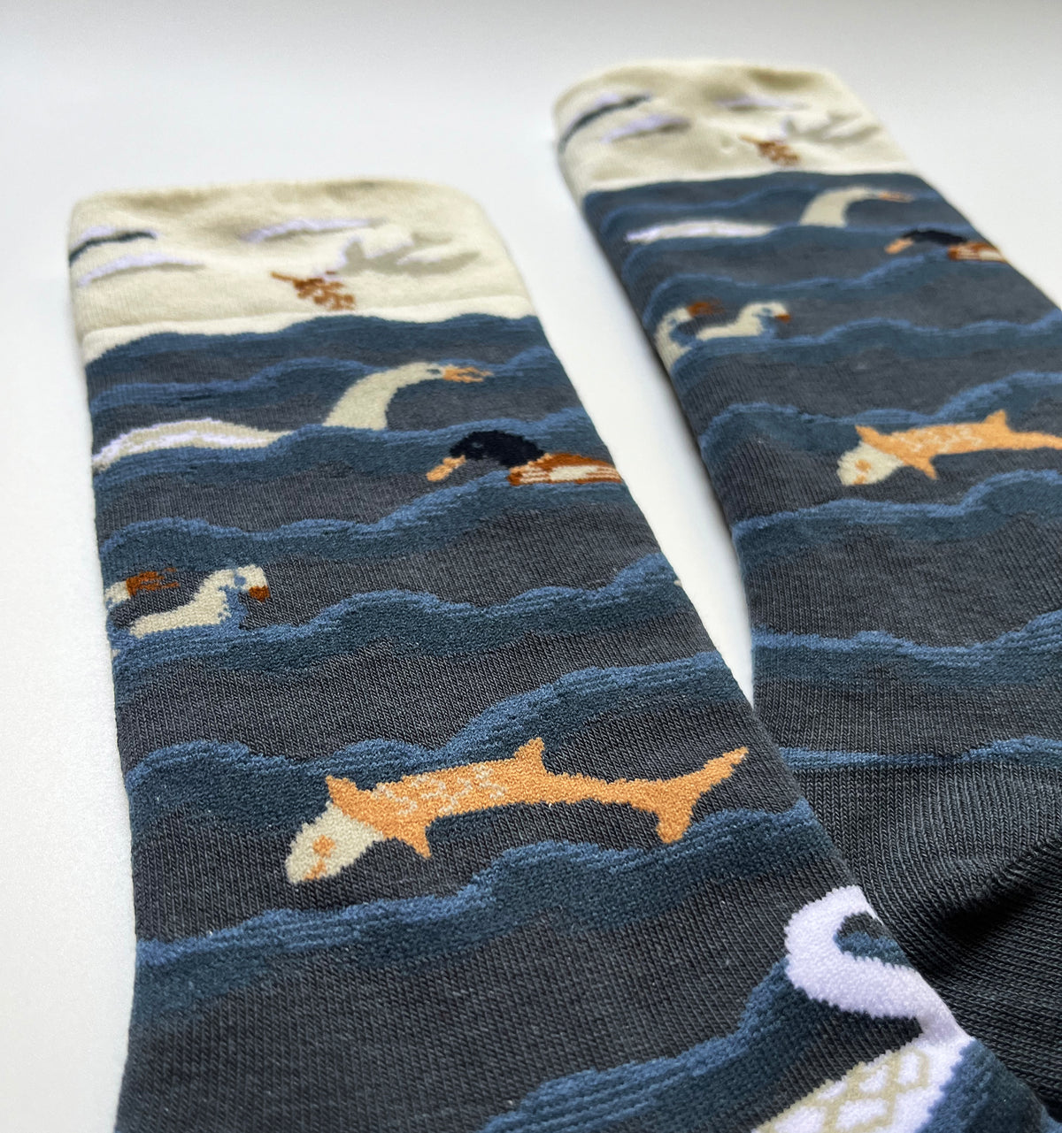 レディース＆メンズ　クルーソックス　海の生き物