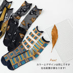 レディース左右柄違うシースルーソックス5足セット