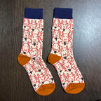 レディース＆メンズ　クルーソックス　オニはソト