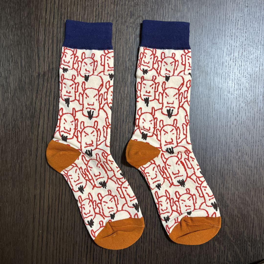 レディース＆メンズ　クルーソックス　オニはソト